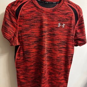 Men's Orange and Black Short Sleeve Tee